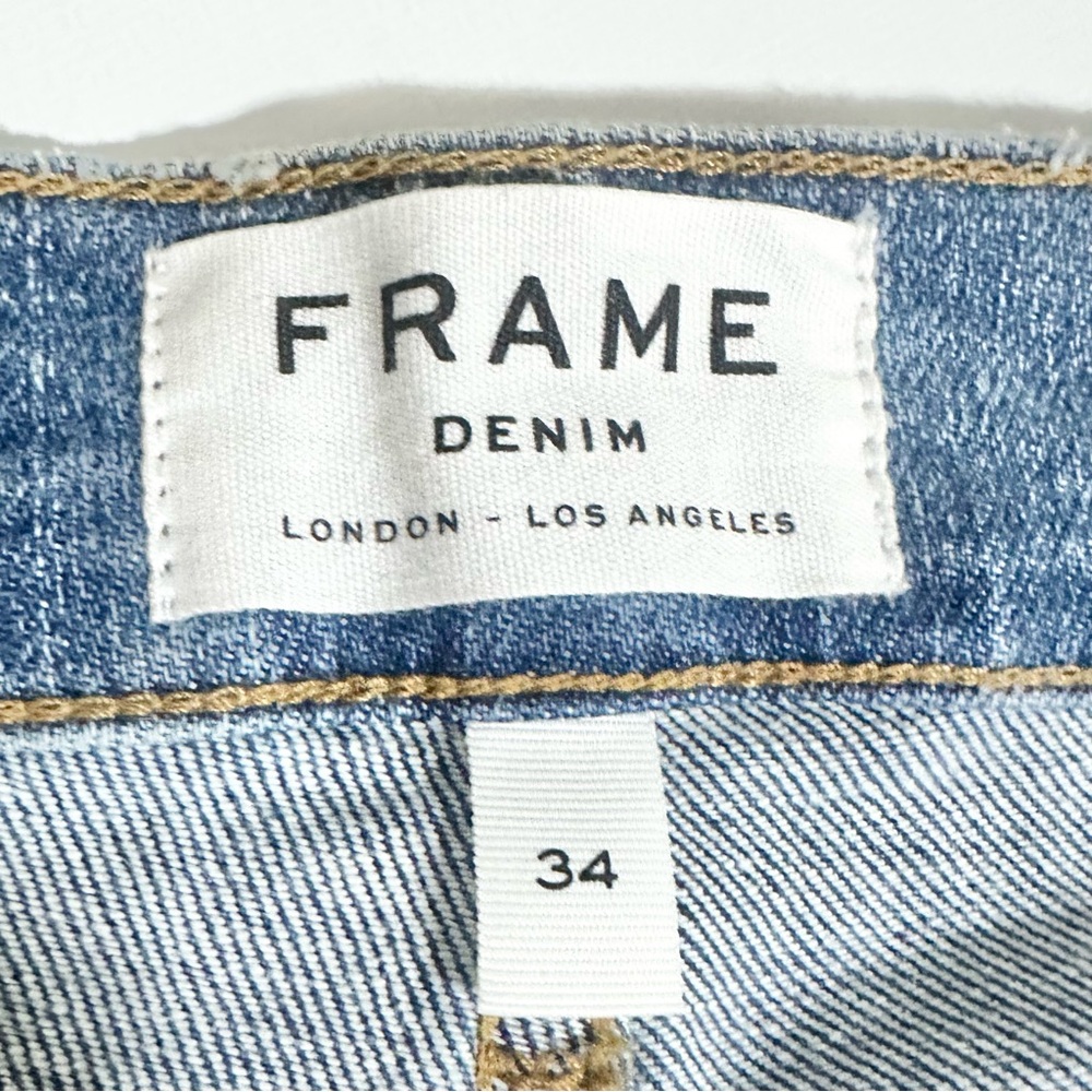 FRAME Le Cut Off Denim Shorts Size 34 - NWT - Picture 4 of 7